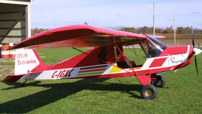 L'il Buzzard two place ultralight trainer - basic kit prices.